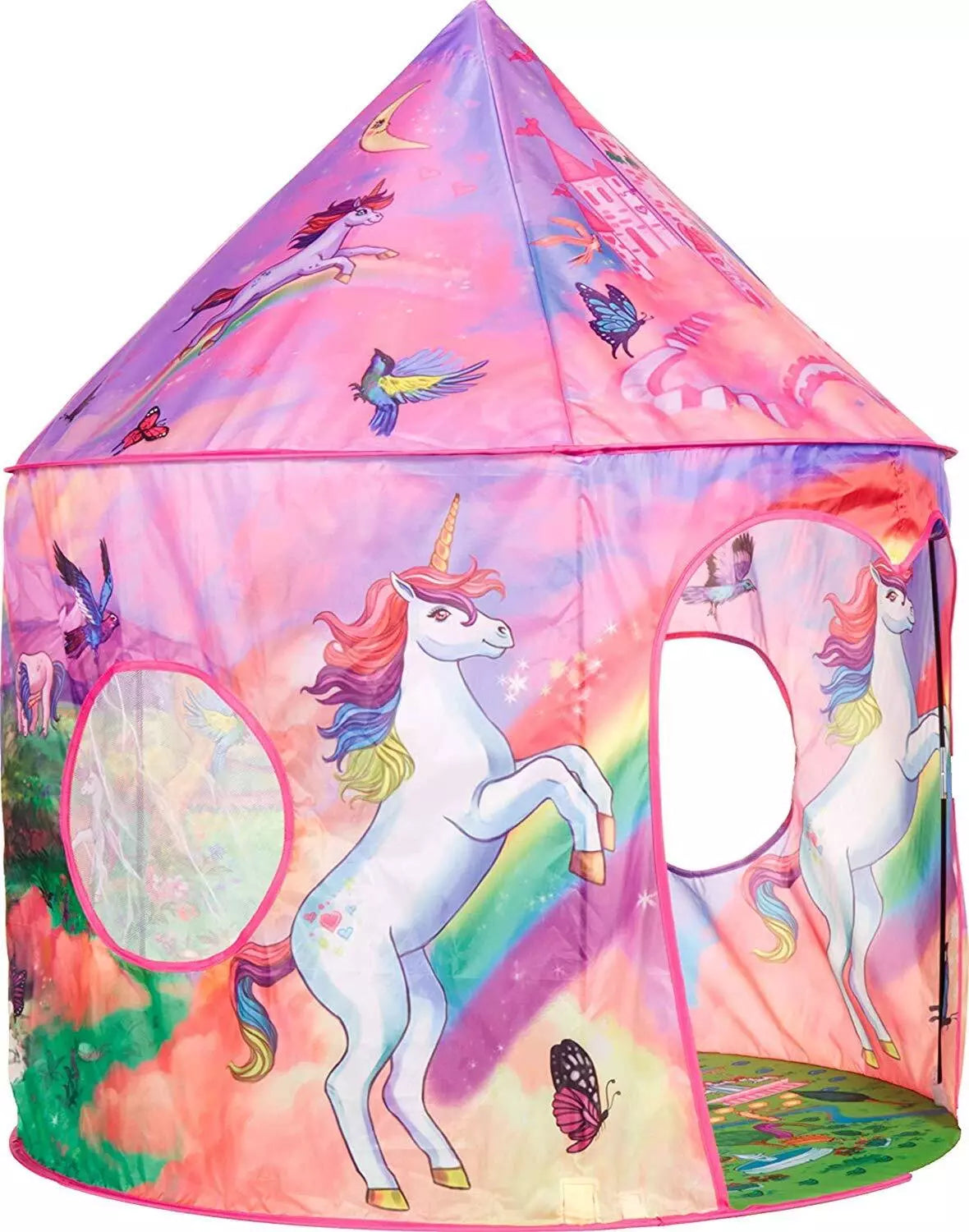 Toys for 3-7 Year Old Girls Unicorn Gifts Pop Up Tent Play Playhouse Kid Outdoor