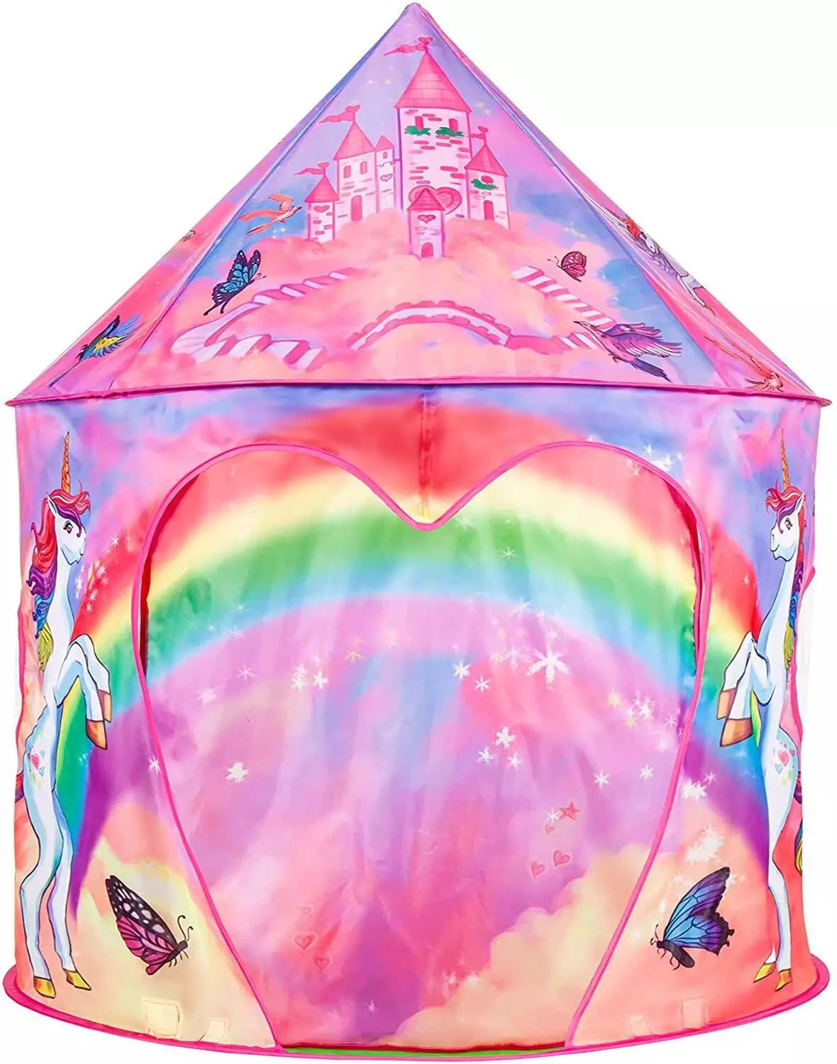 Toys for 3-7 Year Old Girls Unicorn Gifts Pop Up Tent Play Playhouse Kid Outdoor