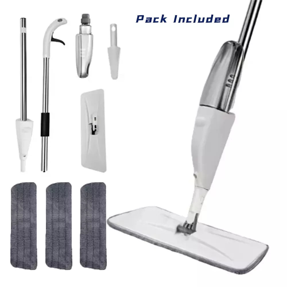 Spray Mop for Cleaning Floors Microfibre Flash Speed Power Cleaner 3 Pad Dry Wet