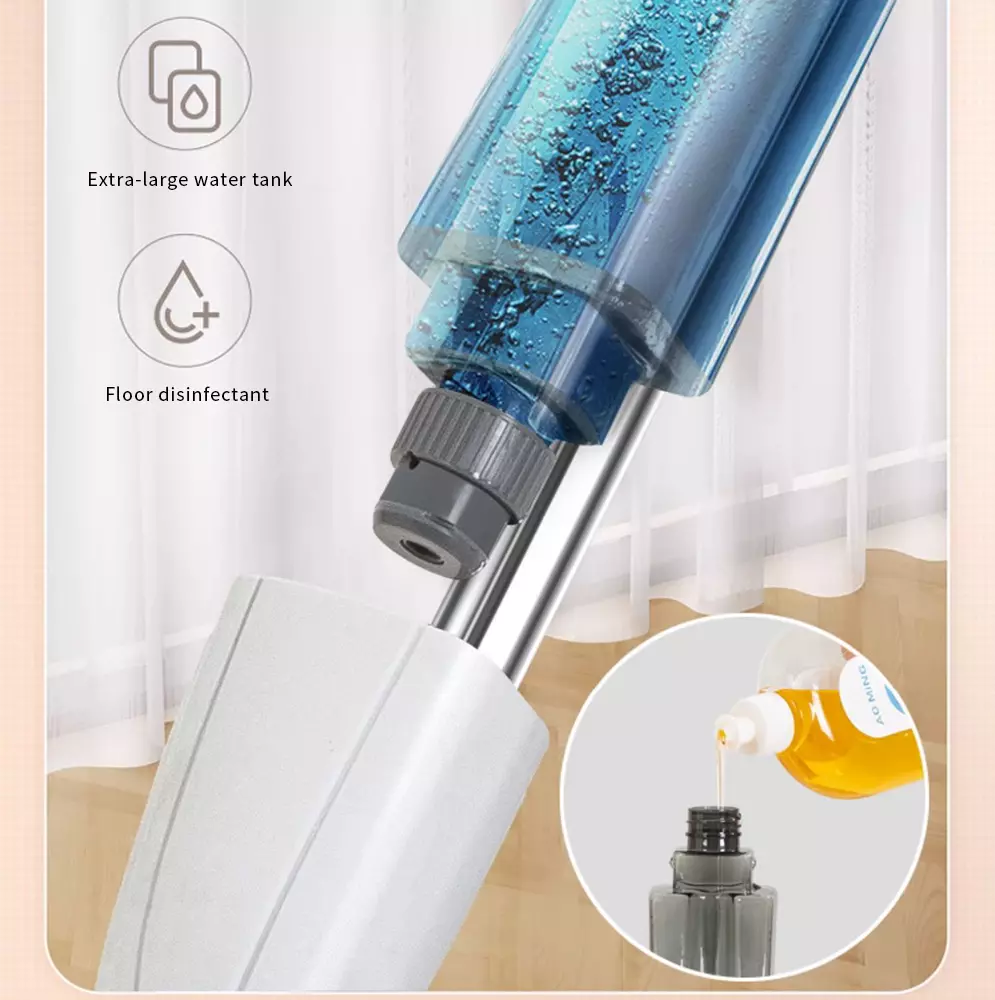 Spray Mop for Cleaning Floors Microfibre Flash Speed Power Cleaner 3 Pad Dry Wet