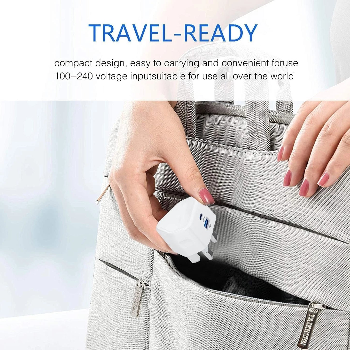 Pack USB C Plug UK iPhone Charger Fast Phone Apple USBC Lighting 2 in 1 Cable