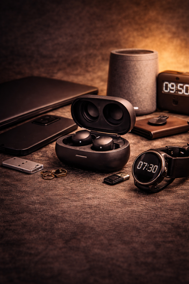 <h4><strong>New in</strong></h4><h1>Earbuds</h1>