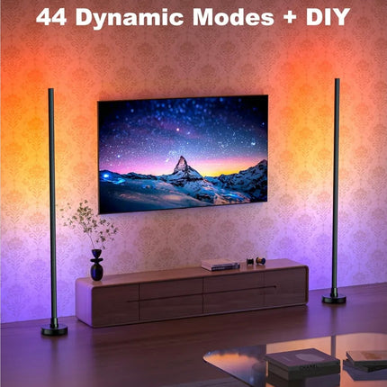 Ydene Smart LED Floor Lamp RGB Corner Light Mood Lighting with Alexa Google Assistant WiFi APP Colour Changing Standing Lamp