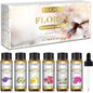 Floral Essential Oil Set of 6 Pure Oil Gift Set for Diffusers Soap Candle Making 6x10ml