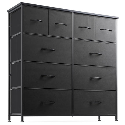 Fabric Chest of Drawer 10 Drawers Dresser Steel Frame Wardrobe Storage Organizer