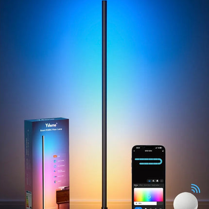 Ydene Smart LED Floor Lamp RGB Corner Light Mood Lighting with Alexa Google Assistant WiFi APP Colour Changing Standing Lamp