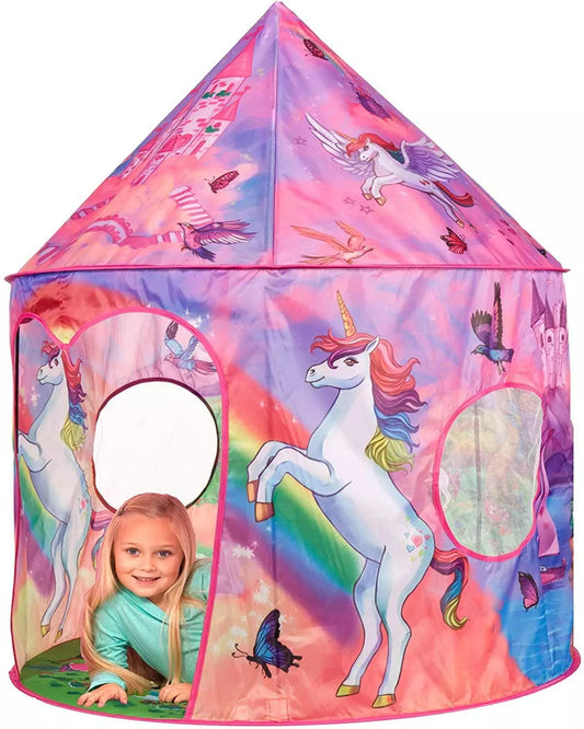 Toys for 3-7 Year Old Girls Unicorn Gifts Pop Up Tent Play Playhouse Kid Outdoor