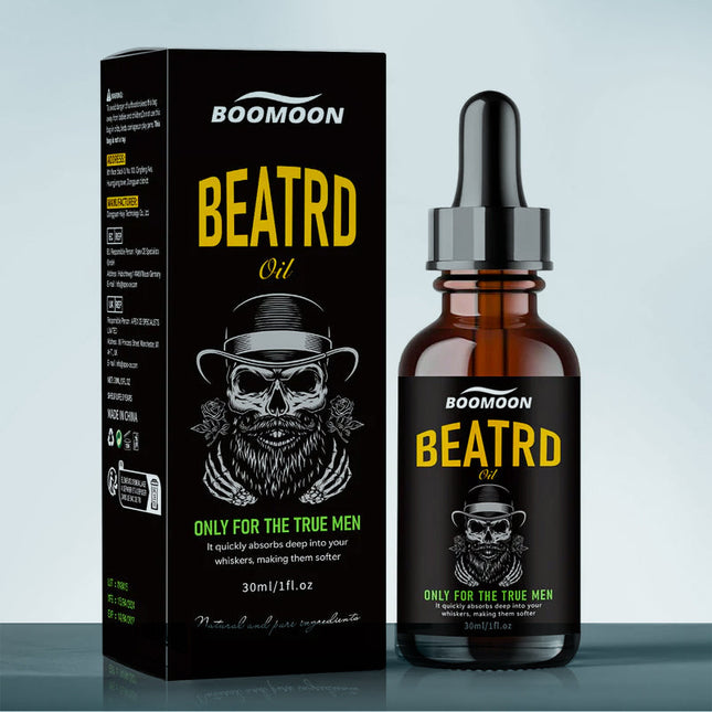 🔥 Boomoon Beard Oil for Men – Natural Beard Growth, Softens & Hydrates | 30ml 🧔‍♂️✨
