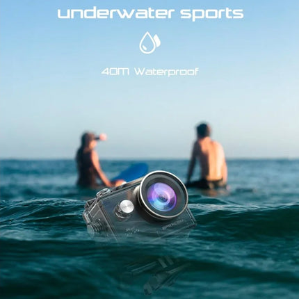 Apexcam Action Camera 4K 60FPS 64MP with 64GB Card WiFi Underwater Camera Waterproof 40M Sports Camera EIS With Ultra HD 2.4G Remote 2 x 1350mAh Batteries and Accessories