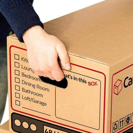 10 Large Strong Cardboard Boxes Moving Box 53cm x 30cm x 30cm 48 Litres