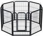 Large Dog Pen Indoor Outdoor 8 Panel Dog Puppy Play Heavy Duty Grey 80cm height