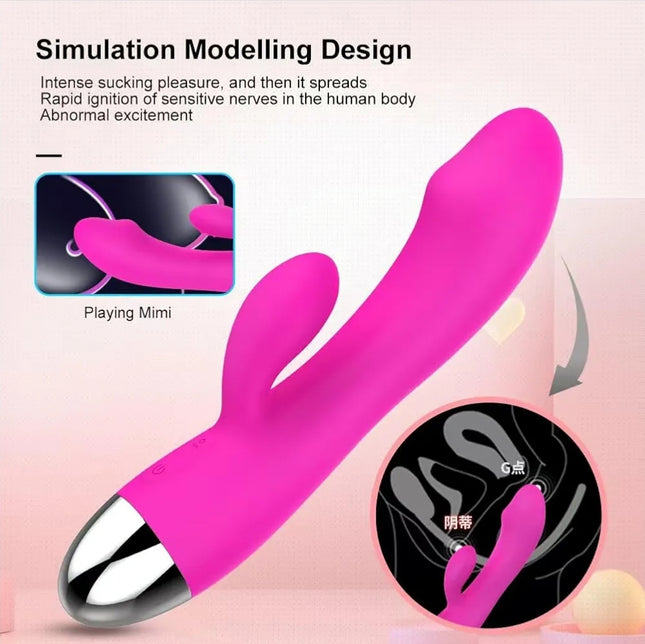Rechargeable Silicone Body Massager – Dual Motor Multi-Speed Relaxation Device purple only