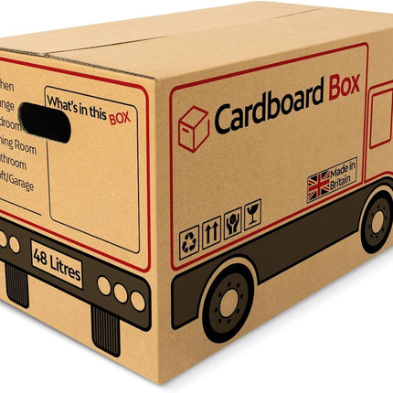 10 Large Strong Cardboard Boxes Moving Box 53cm x 30cm x 30cm 48 Litres