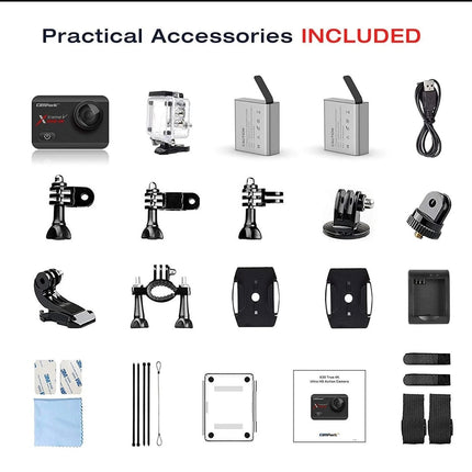 Campark X30 native 4K 60fps 20MP Waterproof Video WiFi Action Camera