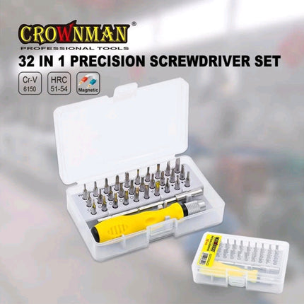 32IN1 Precision Screwdriver Set Magnetic Adjustable Extension Rod Phone Laptop
