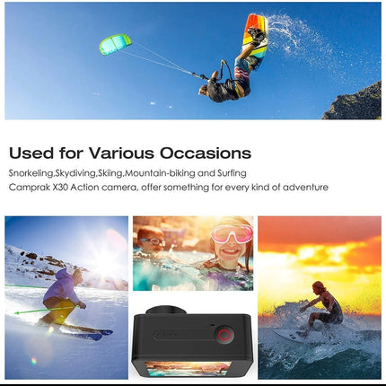 Campark X30 native 4K 60fps 20MP Waterproof Video WiFi Action Camera