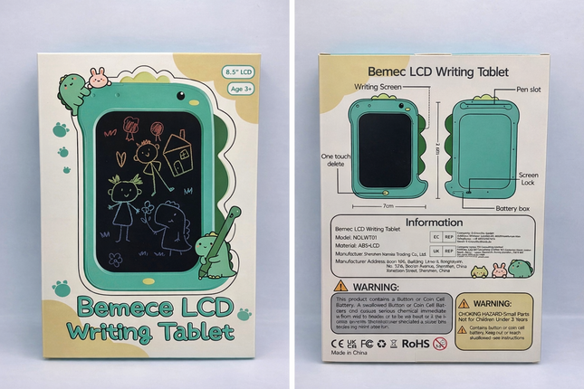 LCD Writing Tablet 8.5inch Kids Toys Doodle Board, Dinosaur Drawing Pad for Kids