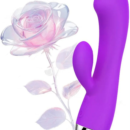 Rechargeable Silicone Body Massager – Dual Motor Multi-Speed Relaxation Device purple only