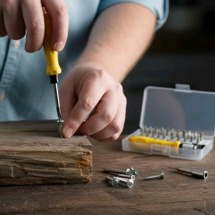 32IN1 Precision Screwdriver Set Magnetic Adjustable Extension Rod Phone Laptop