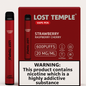 Lost Temple® Strawberry Raspberry Cherry Vape Pen 600 Puffs | 20mg/ml Nicotine | Mesh Coil | Rechargeable Pod System (10 Pack)