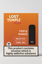 Lost Temple Triple Mango Mesh Vape Pods – 40 Pack