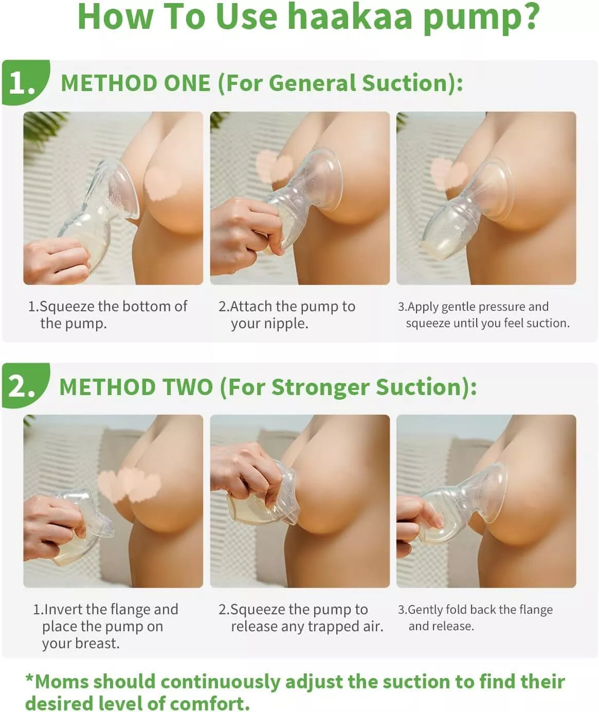 Haakaa Manual Breast Pumps Silicone Breastpump Breastfeeding Pump Milk Pump