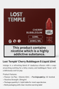 Lost Temple® Cherry Bubblegum E-Liquid 10ml