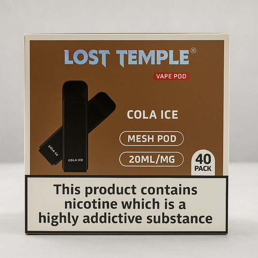Lost Temple® Cola Ice Vape Pods – 40 Pack