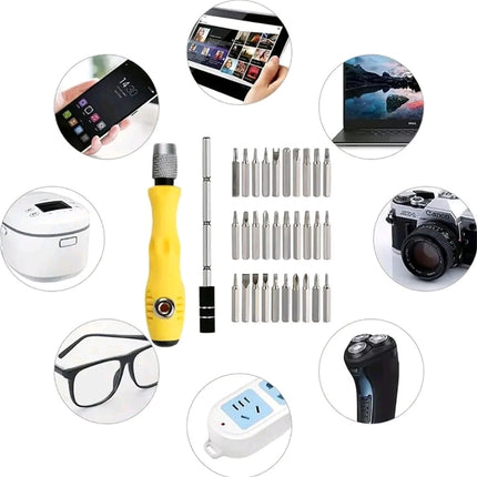32IN1 Precision Screwdriver Set Magnetic Adjustable Extension Rod Phone Laptop