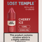 Lost Temple® Cherry Ice 10ml Refillable E-Liquid | 20mg/ml Nicotine Strength | 5000 Bar Pods (Box of 10)