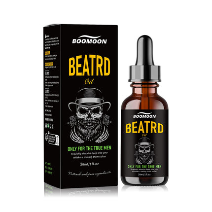 🔥 Boomoon Beard Oil for Men – Natural Beard Growth, Softens & Hydrates | 30ml 🧔‍♂️✨