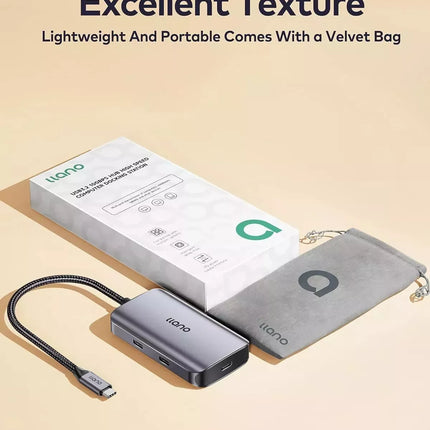 USB C Hub 3.2 Gen 2, 5-in-1 USB Hub Docking Station, 100W Power Delivery, 10Gbps