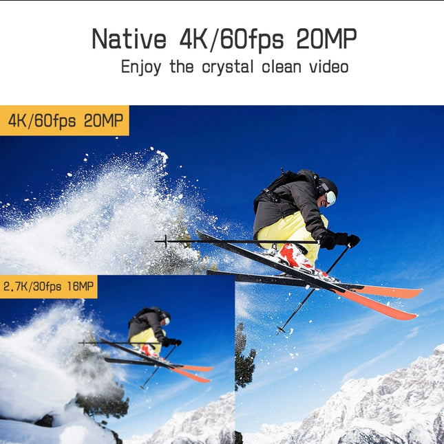 Campark X30 native 4K 60fps 20MP Waterproof Video WiFi Action Camera