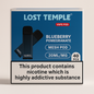 Lost Temple® Blueberry Pomegranate Vape Pods - 40pcs | Mesh Pod | 20ml/mg Nicotine