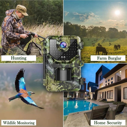 Night Vision Goggles, Outdoor Trail Camera 20MP 940nm Infrared Night Vision Motion Activated Trigger 0.2s Game Camera IP66 Wildlife Photo Trap