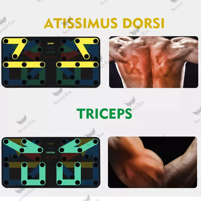 Push Up Board Portable Folding Exercise Workout Chest Back Exercise Workout