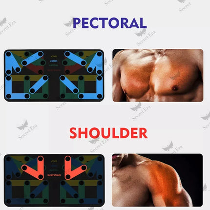 Push Up Board Portable Folding Exercise Workout Chest Back Exercise Workout