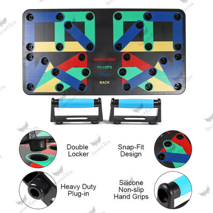 Push Up Board Portable Folding Exercise Workout Chest Back Exercise Workout