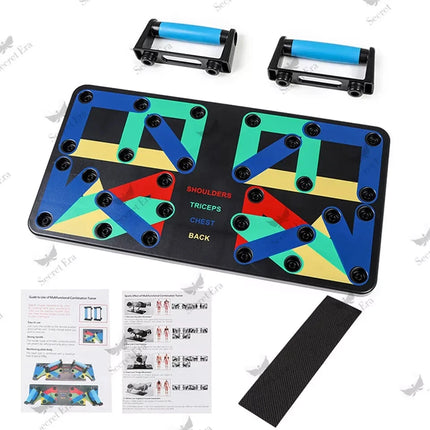 Push Up Board Portable Folding Exercise Workout Chest Back Exercise Workout