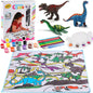 Paint Your Own Dinosaur Figurines Toys with Mat DIY Figurines Arts Crafts 3D