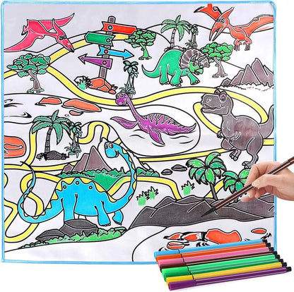 Paint Your Own Dinosaur Figurines Toys with Mat DIY Figurines Arts Crafts 3D